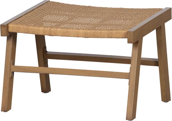 WOOOD EXCLUSIVE Puk jalkatuki, sisä- ja ulkokäyttöön - luonnollinen polyeteeni ja alumiini (57x54)