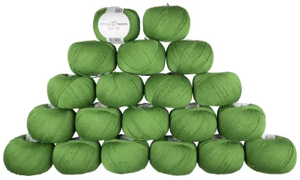 Infinity Hearts Rose 8/4 Lanka-pakkaus Yksivärinen 156 Vihreä - 20 kpl - Infinity Hearts Rose 8/4 Lanka-pakkaus Yksivärinen 156 Vihreä - 20 kpl