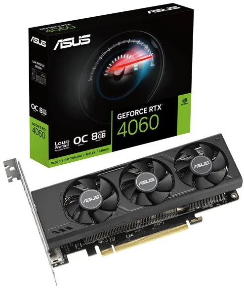 ASUS GeForce RTX 4060 Low Profile OC - 8GB GDDR6 RAM - Näytönohjain