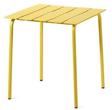 Valerie Objects Aligned Ulkopöytä 70x70 Keltainen