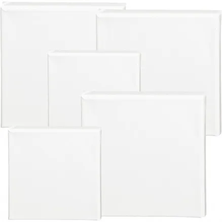 ArtistLine Canvas, valkoinen, koko 15x15+20x20 cm, S: 1,6 cm, 360 g, 40 kpl