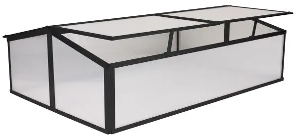 Mini kasvihuone musta 120x80x37cm