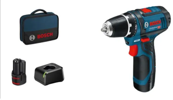 Bosch 12V Ruuvinväännin GSR 12V-15 2X2,0AH 1XGAL 12V-20 LAUKKU