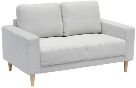 Homeville Cambridge 2 hlö kangas vaaleanharmaa 143x80x82cm