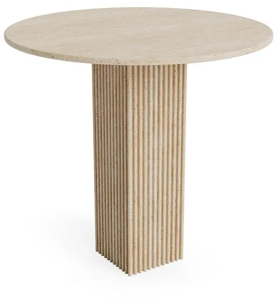 NORR11 SoHo Ruokapöytä Ø80 Travertiini