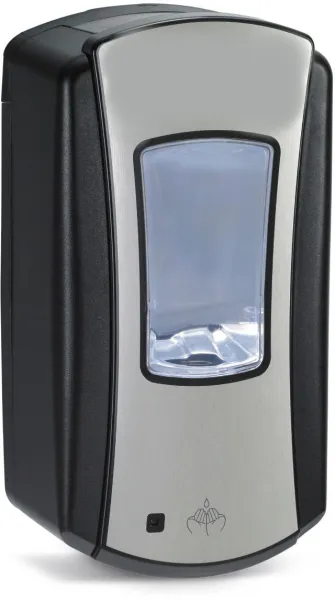 Poistettu valikoimasta: Pristine-saippua-annostelija sensorilla, LTX, musta/kromi, 1200 ml