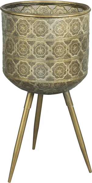 DUTCHBONE Botaninen kukkaruukku L - messinki-rauta